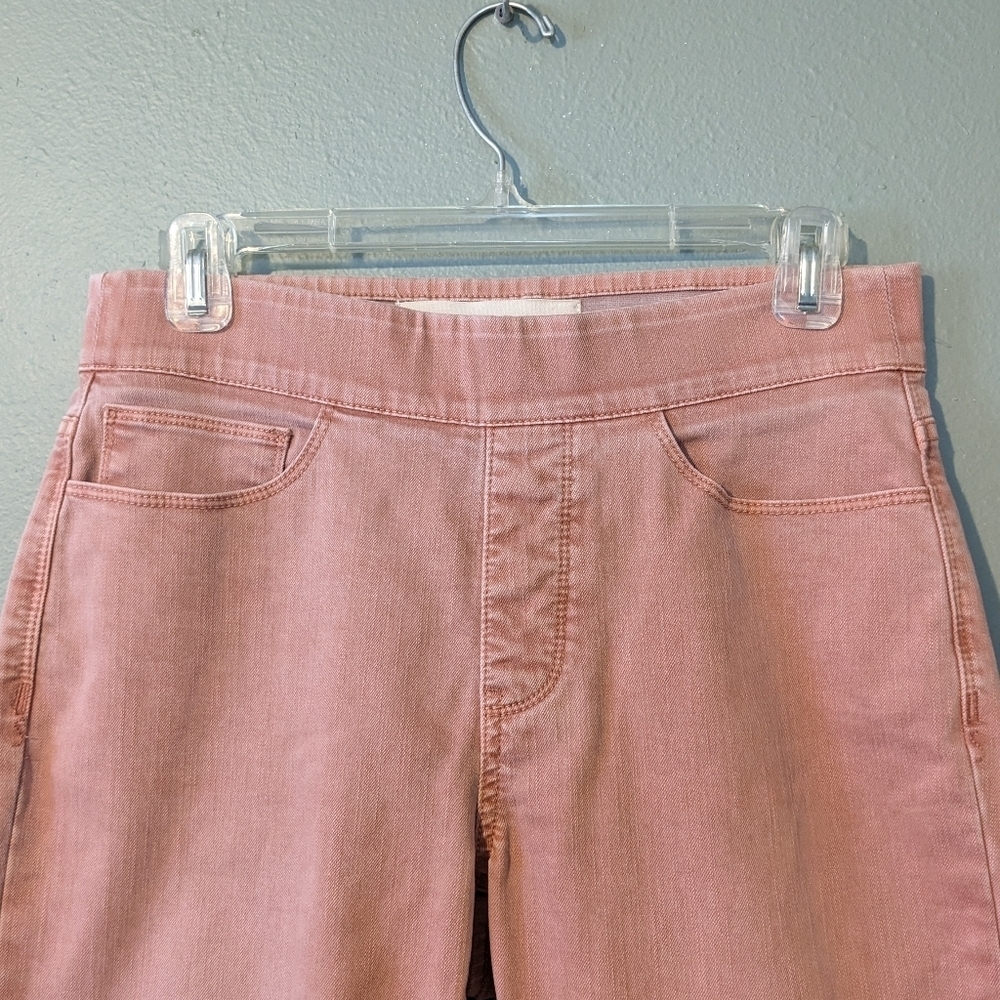 Soft Surroundings Pink Cotton Stretch On Pant Size PS - Picture 2 of 6